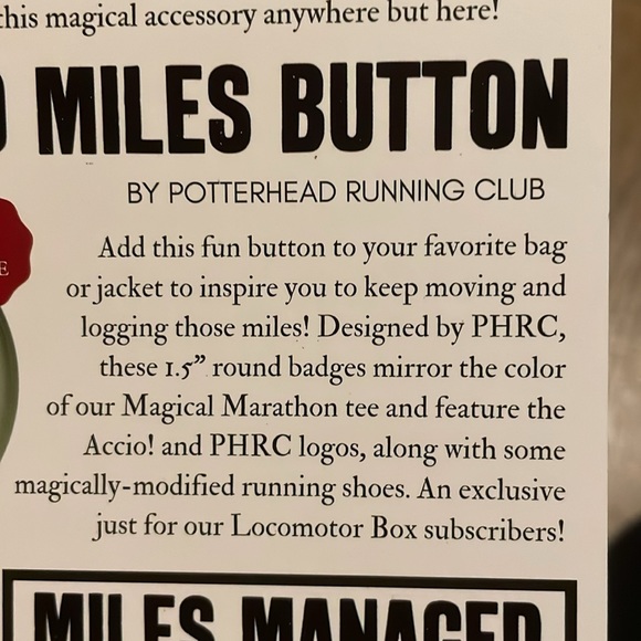 Accio! Box Accio Miles Button - Picture 3 of 3